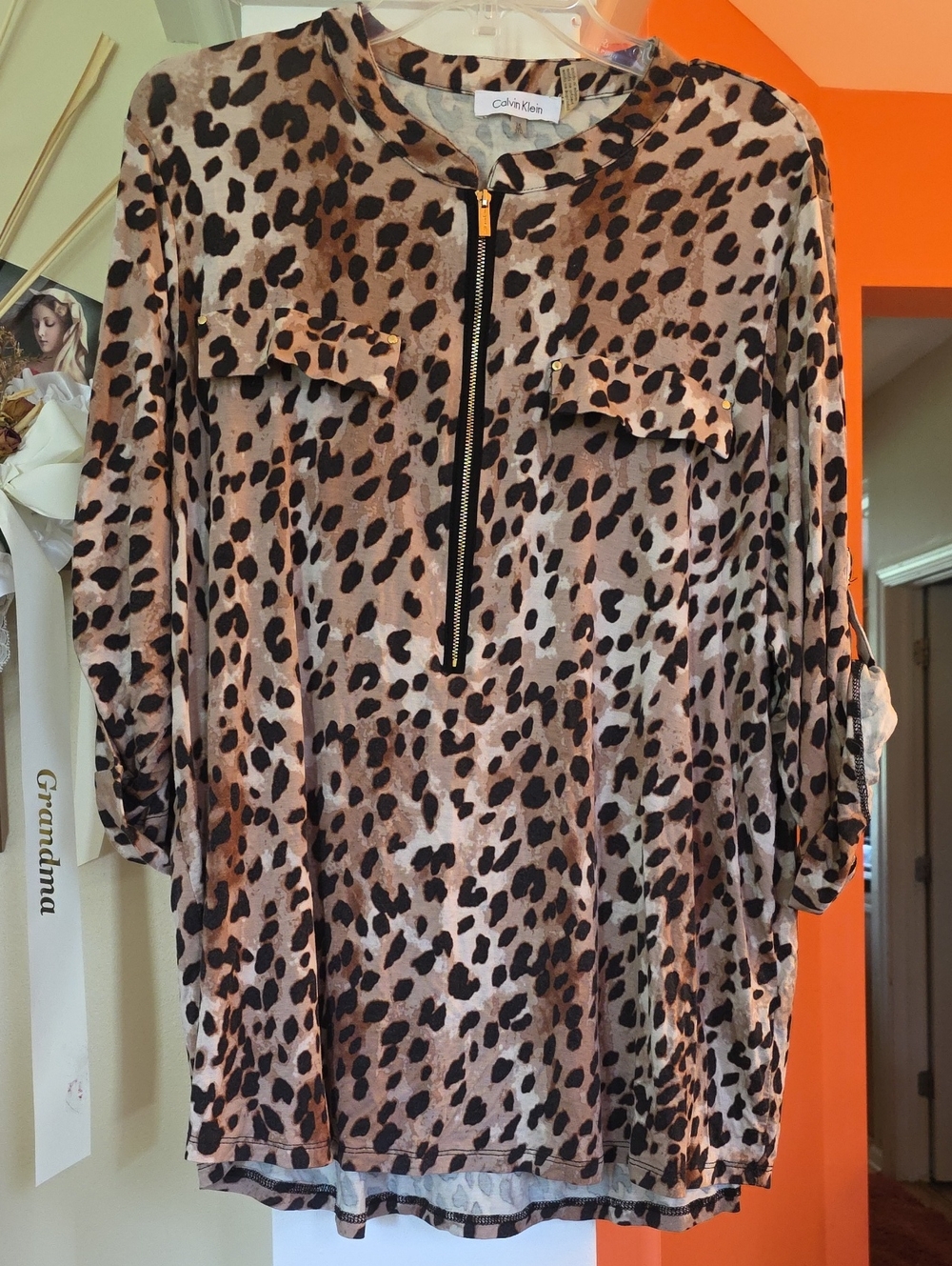 Calvin Klein Xerxes Zip Detail Knit Top-STITCH FIX